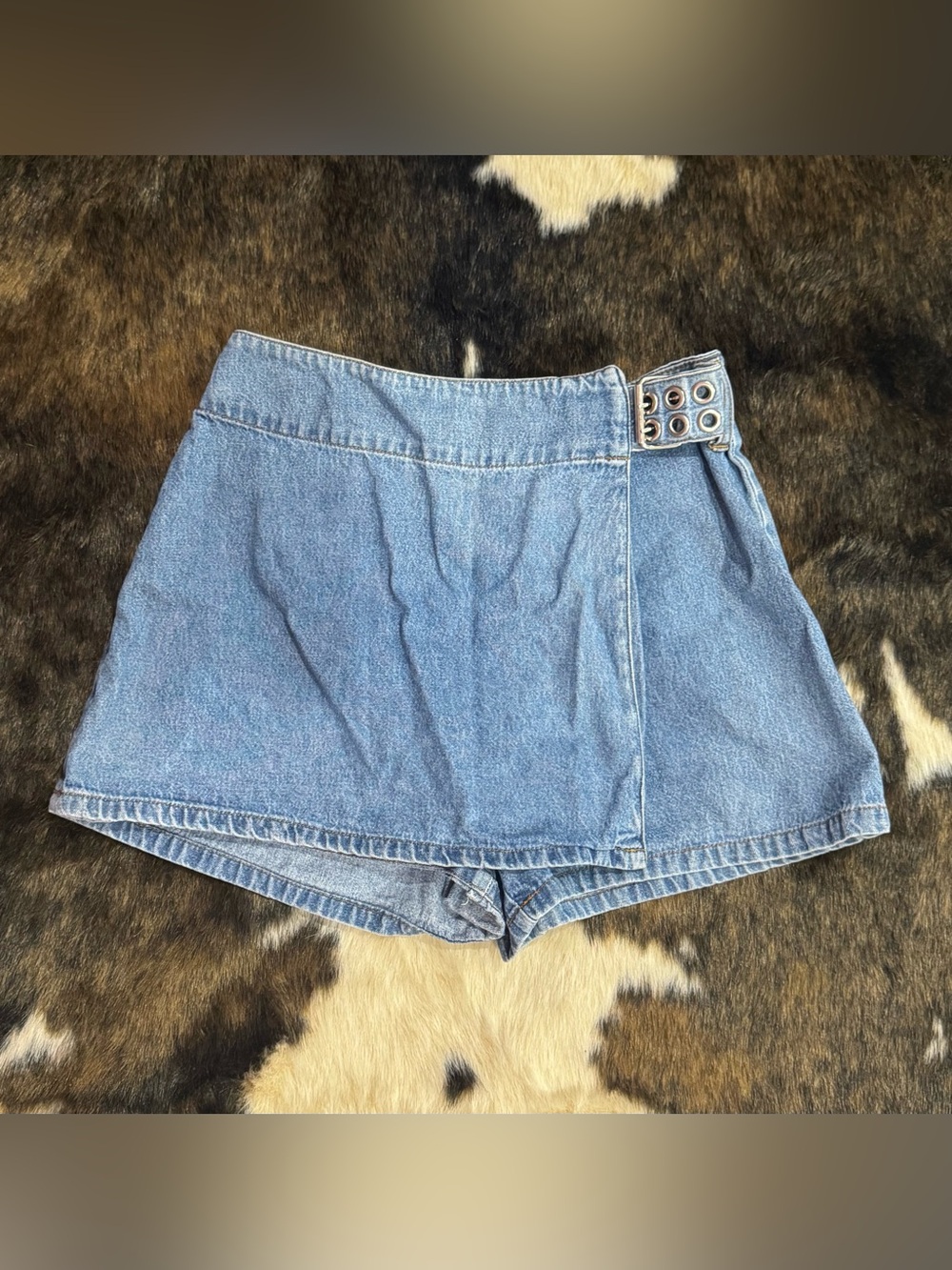 vintage denim skort